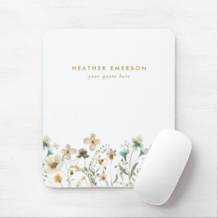 Tapis De Souris Mousepad floral moderne