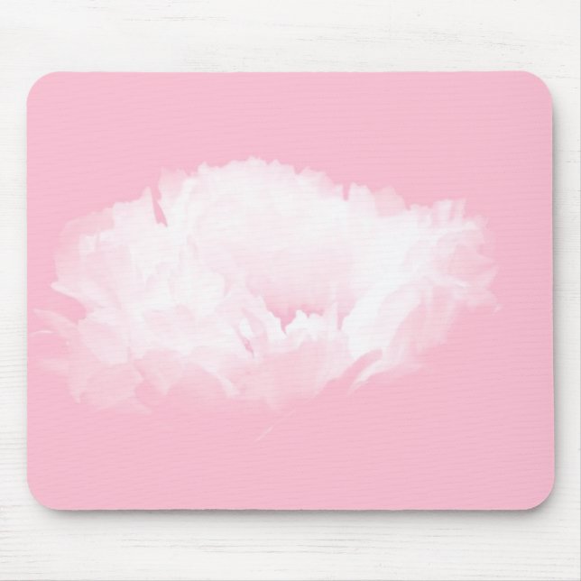 Tapis De Souris Mousepad floral rose pâle (Devant)