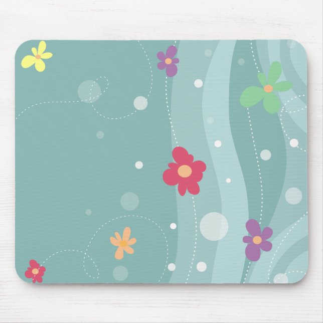 Tapis De Souris Mousepad floral tendance (Devant)
