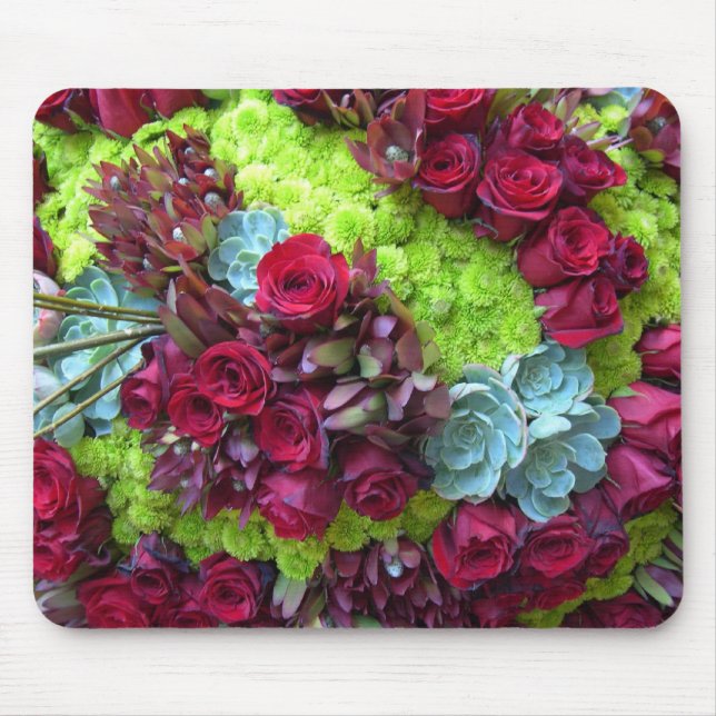 Tapis De Souris Mousepad floral vif (Devant)