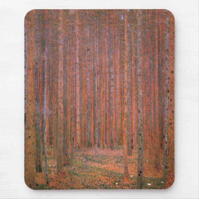 Tapis De Souris Mousepad - Forêt de sapins (Devant)