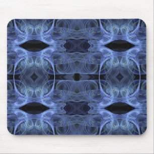 Tapis De Souris Mousepad fractal bleu