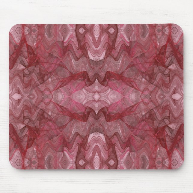 Tapis De Souris Mousepad fractal rouge (Devant)