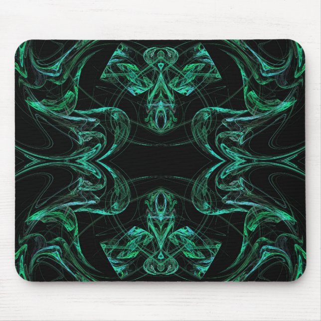 Tapis De Souris Mousepad fragile vert et noir (Devant)