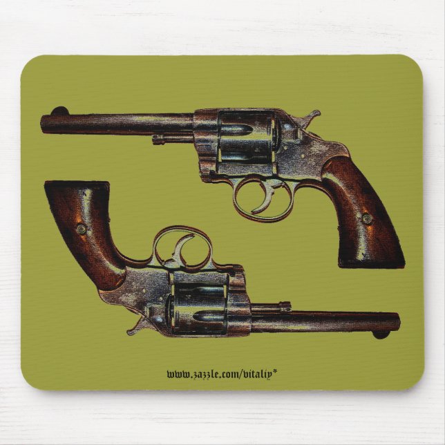 Tapis De Souris Mousepad frais de revolver (Devant)
