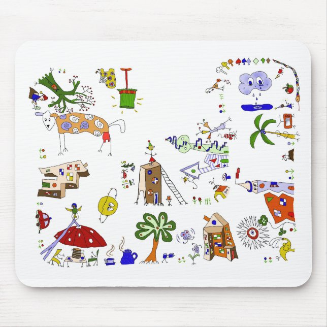 Tapis De Souris Mousepad Fun World (Devant)