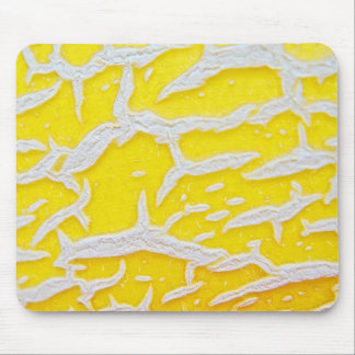 Tapis De Souris Mousepad gelb-graues Melonenmuster