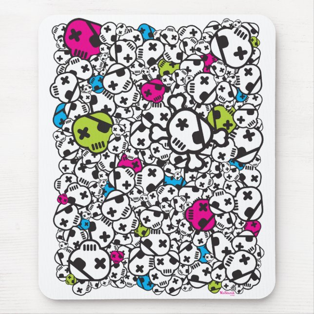 Tapis De Souris Mousepad génial avec des crânes (Devant)