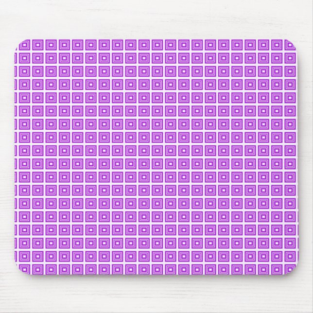 Tapis De Souris Mousepad géométrique rétro, violet (Devant)