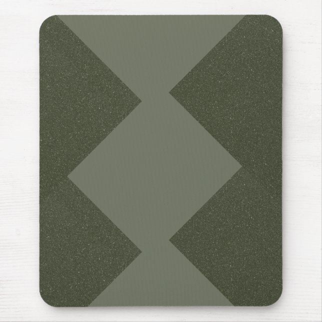 Tapis De Souris Mousepad géométrique vert mousse (Devant)