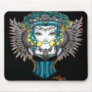 Tapis De Souris Mousepad gothique d'ange gardien de "Alaura"