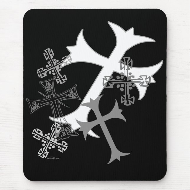 Tapis De Souris Mousepad graphique croisé (Devant)