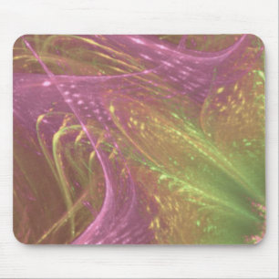 Tapis De Souris Mousepad Green Magenta Asymétrique Fractale