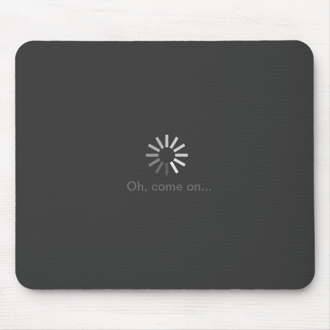 Tapis De Souris mousepad gris de symbole de chargement (Devant)