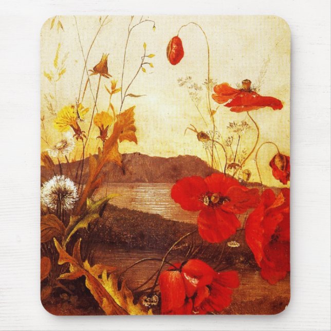Tapis De Souris Mousepad Huile 'Poppies' d'artistes célèbres sur t (Devant)
