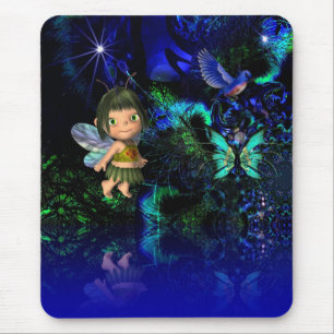 Tapis De Souris Mousepad Imaginaire Art Star Angel Girl