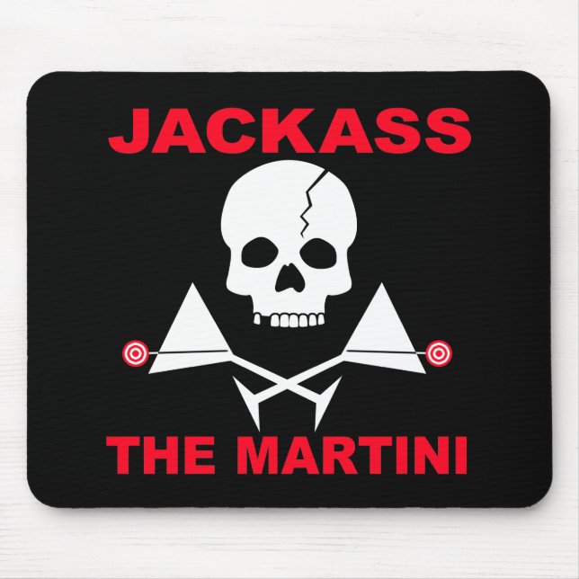 Tapis De Souris Mousepad - JACKASS, Le Martini (Devant)