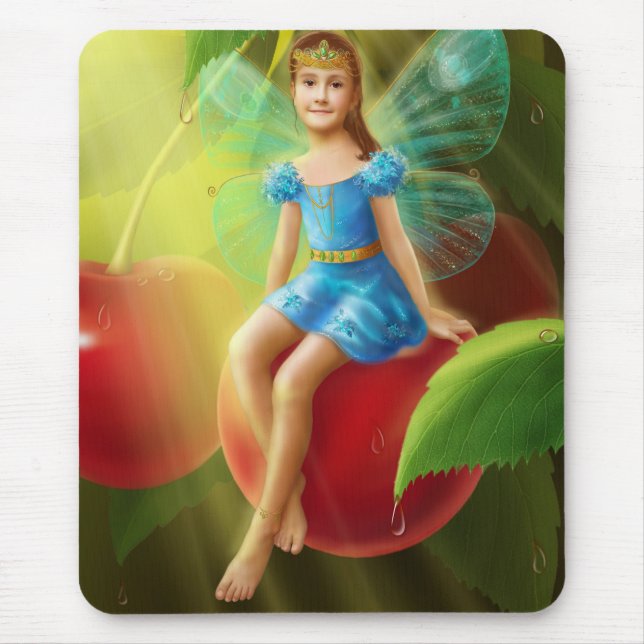 Tapis De Souris Mousepad "jardin de cerises" (Devant)