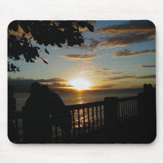 Tapis De Souris Mousepad jaune de coucher du soleil