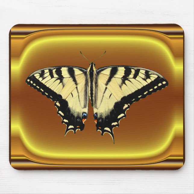 Tapis De Souris Mousepad jaune de ~ de machaon (Devant)