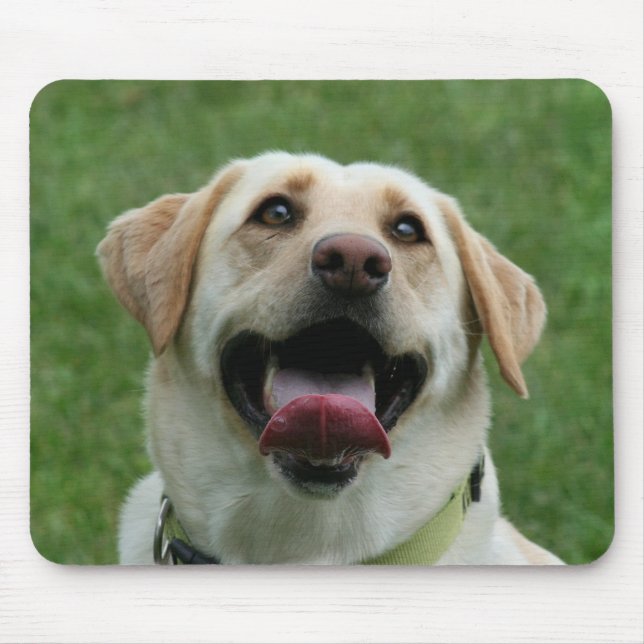 Tapis De Souris Mousepad jaune de Labrador (Devant)