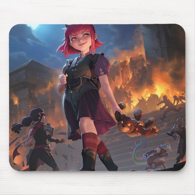 Tapis De Souris Mousepad Jeu Enfant Foncé | Personnalisable  (Devant)