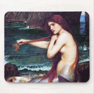 Tapis De Souris Mousepad : John Waterhouse - Une Sirène