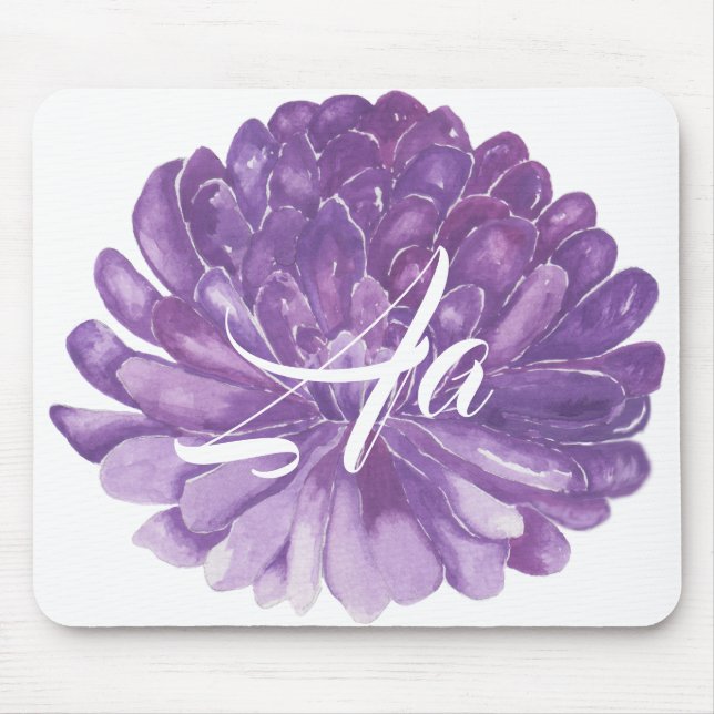 Tapis De Souris Mousepad "Lavender Flower/Watercolor Sketch" (Devant)