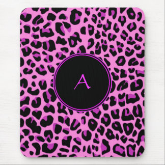 Tapis De Souris Mousepad léopard rose