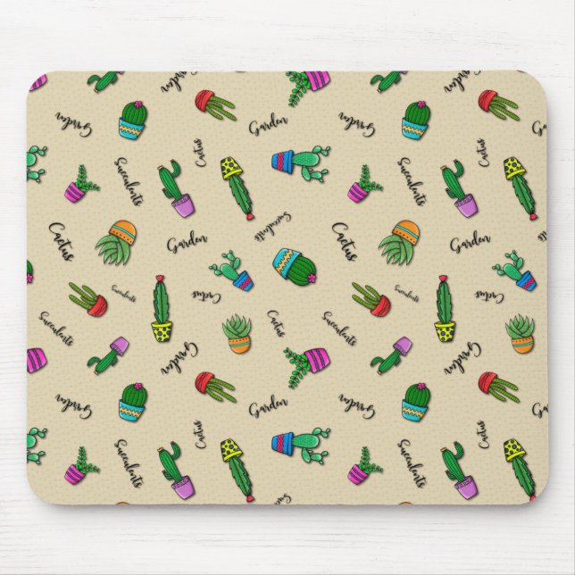 Tapis De Souris Mousepad Linha Cactus (Devant)