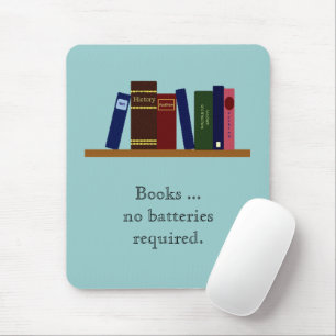 Tapis De Souris Mousepad - Livres ... pas de batteries requises.