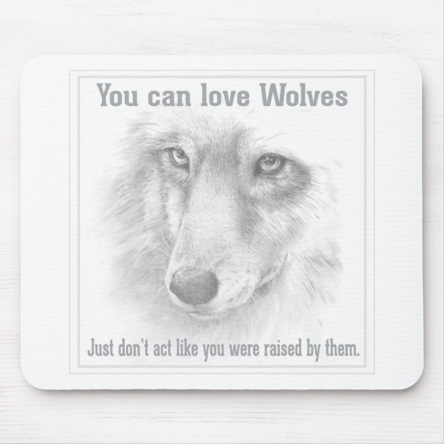 Tapis De Souris Mousepad loup (Devant)
