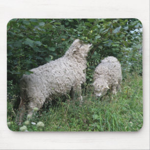 Tapis De Souris Mousepad Mange Feuilles Maigre Mouton