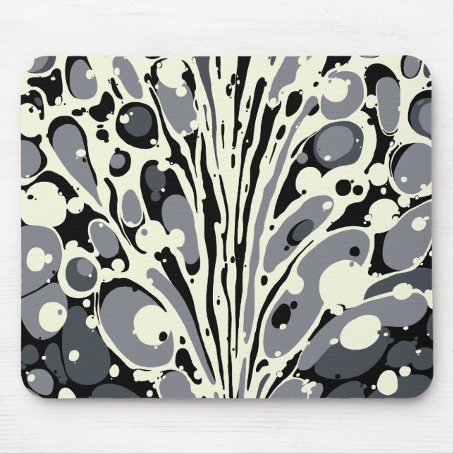 Tapis De Souris Mousepad marbré par gris (Devant)