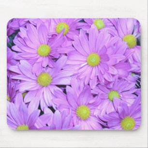 Tapis De Souris Mousepad, "marguerites pourpres "