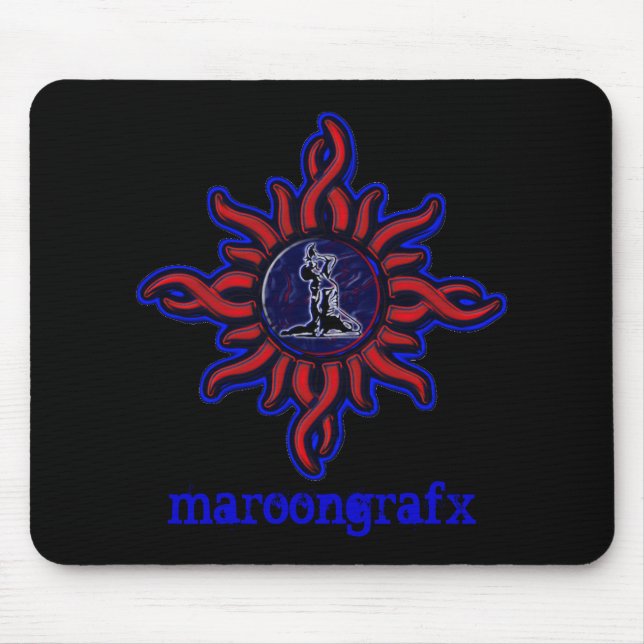 Tapis De Souris Mousepad marron tribal (Devant)