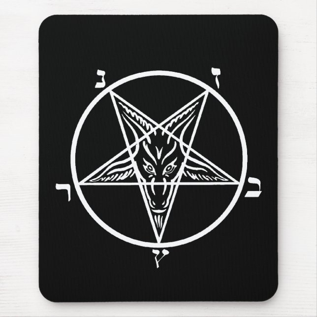 Tapis De Souris Mousepad mauvais SATAN en métal noir ! ! (Devant)