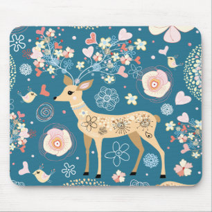 Tapis De Souris Mousepad mignon, cerf commun