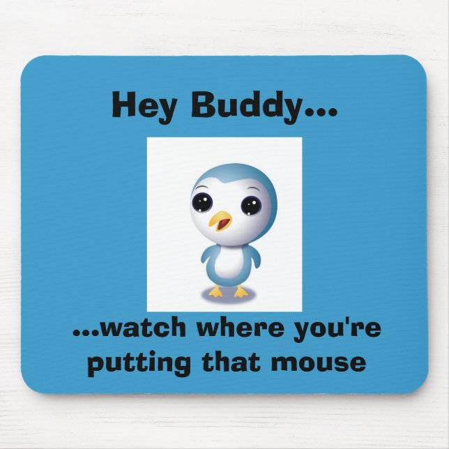 Tapis De Souris Mousepad mignon de pingouin (Devant)