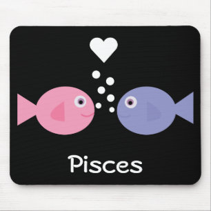 Tapis De Souris Mousepad mignon de Poissons de noir de poissons de