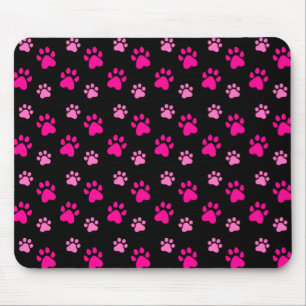 Tapis De Souris Mousepad mignon d'empreintes de pattes