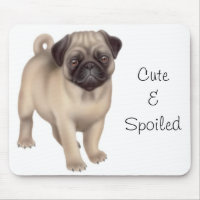 Mousepad mignon et corrompu de carlin