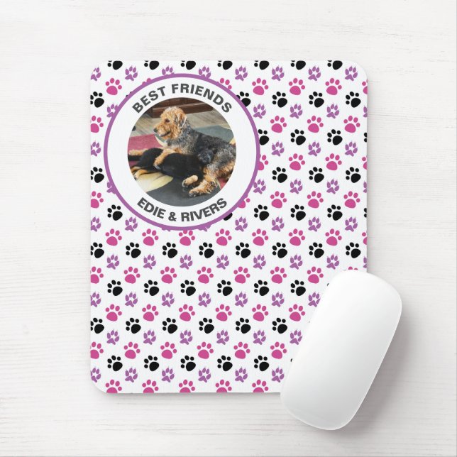 Tapis De Souris Mousepad mignonne Pied Chien (Avec souris)