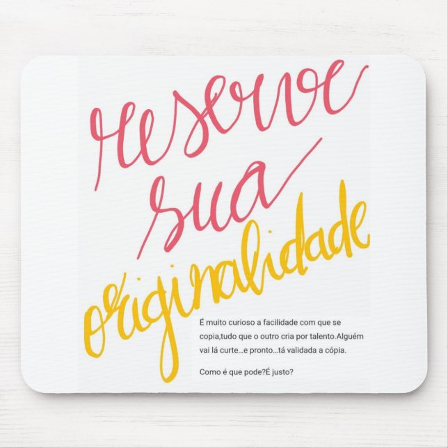 Tapis De Souris Mousepad Minaguidores  (Devant)