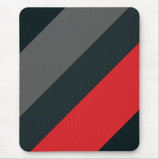 Tapis De Souris Mousepad moderne, noir, rouge, gris, abstrait
