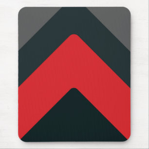 Tapis De Souris Mousepad moderne, noir, rouge, gris, résumé