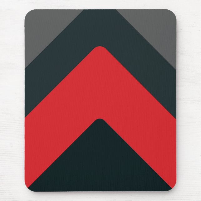 Tapis De Souris Mousepad moderne, noir, rouge, gris, résumé (Devant)