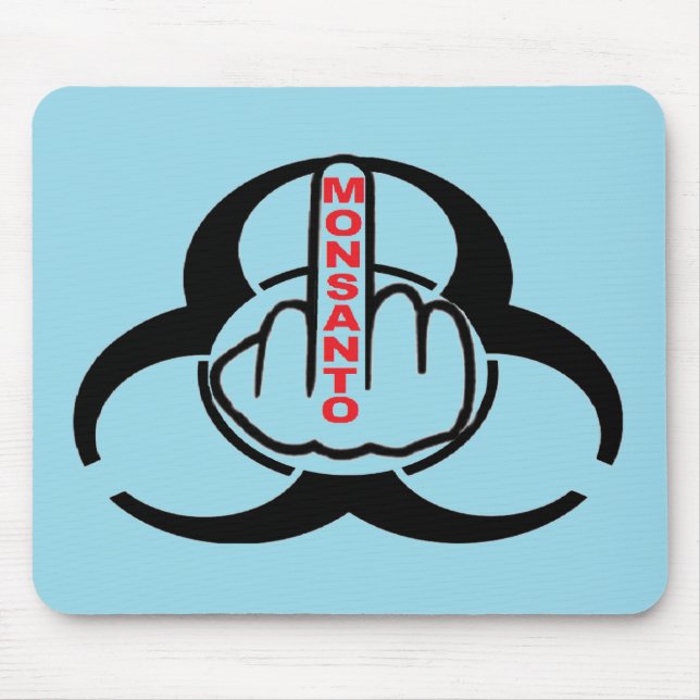 Tapis De Souris Mousepad Monsanto Bio Retourner le danger (Devant)