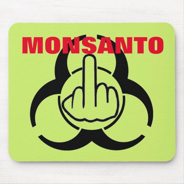 Tapis De Souris Mousepad Monsanto Bio Retourner le danger (Devant)