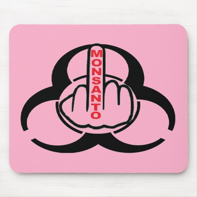 Tapis De Souris Mousepad Monsanto Bio Retourner le danger (Devant)